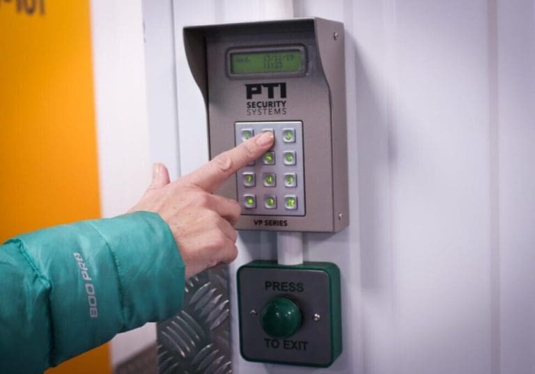 keypad access to self storage centre in cheshire