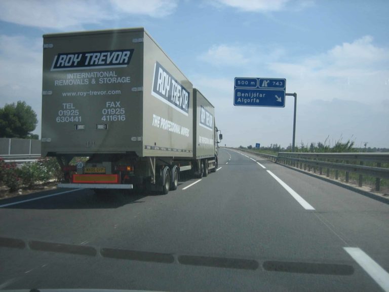 roy trevor lorry on spanish road