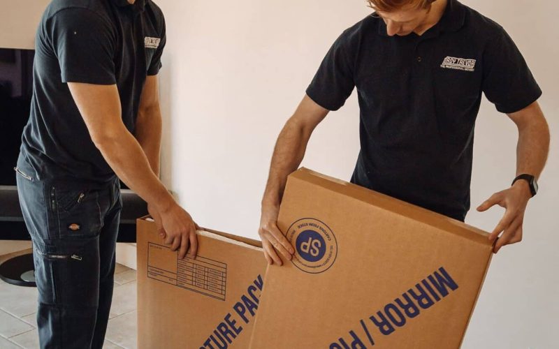 roy trevor team packing high value artwork
